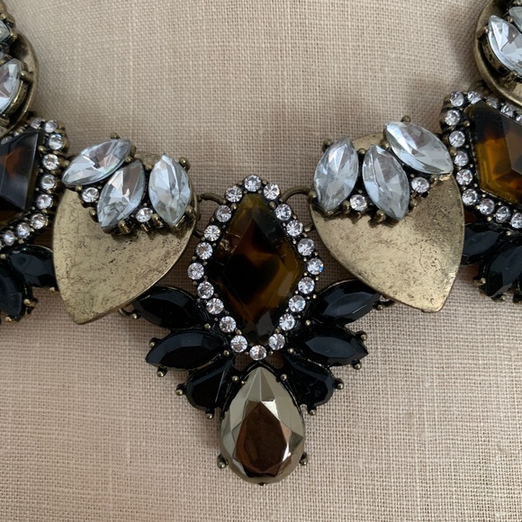 BAUBLEBAR X ANTHROPOLOGIE DORADO CRYSTAL BIB NECKLACE - Picture 5 of 13